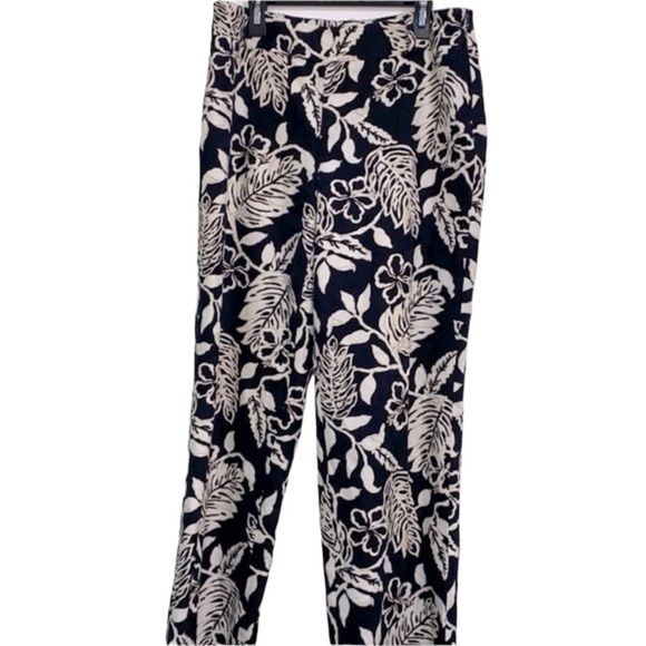 Talbots floral embossed pants size 6 - Picture 1 of 12